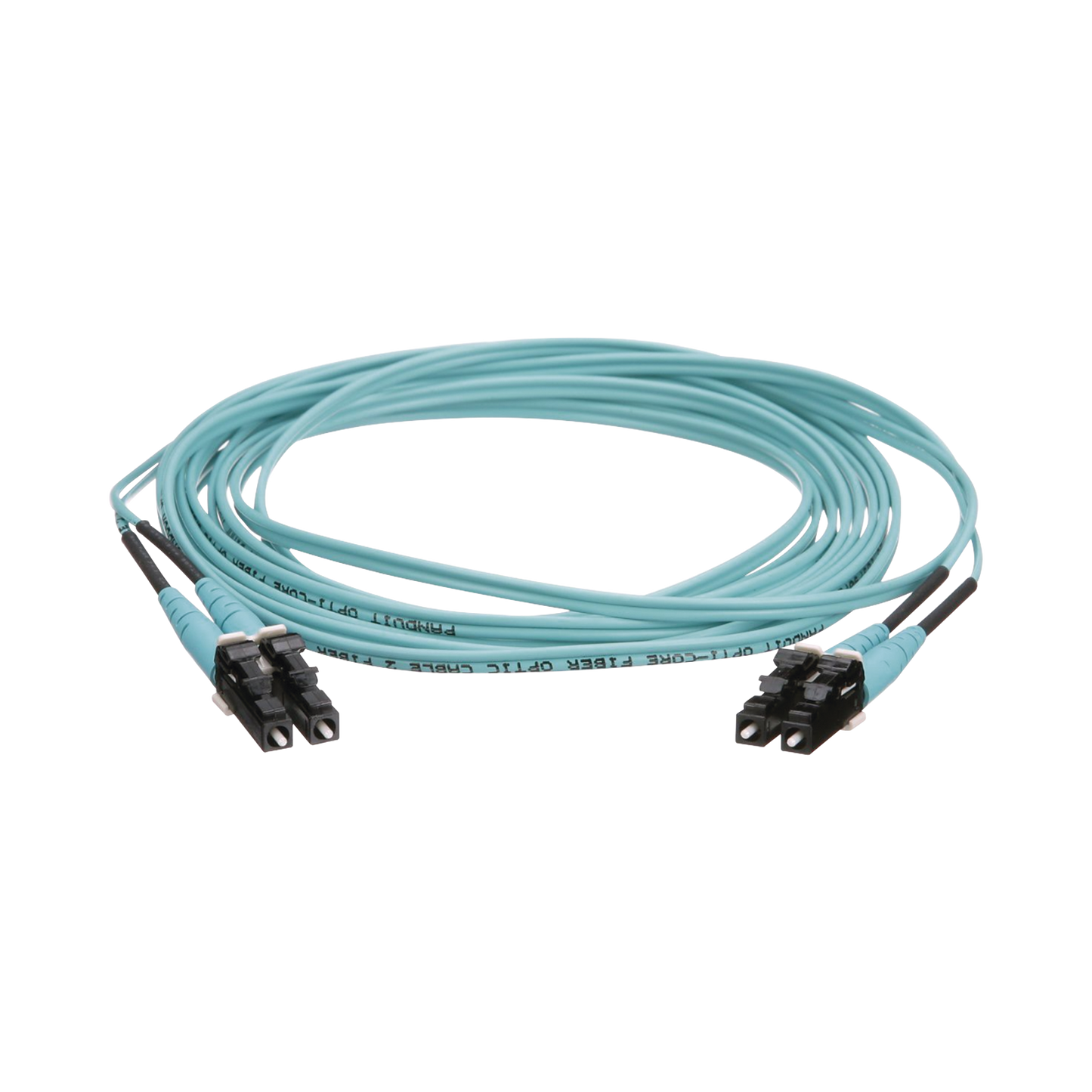 FZ2ERLNLNSNM015 - Jumper de Fibra �ptica Multimodo 50/125 OM4, LC-LC Duplex, OFNR (Riser), Color Aqua, 15 Metros (49.21 Pies)