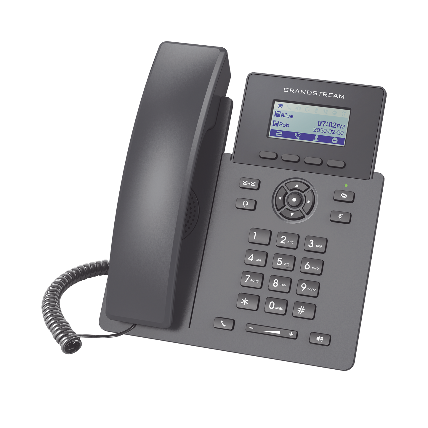 GRP-2601 Teléfono IP Grado Operador, 2 líneas SIP con 2 cuentas, codec Opus, IPV4/IPV6 con gestión en la nube GDMS