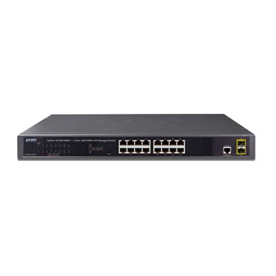 GS-4210-16T2S Switch Administrable Capa 2 de 16 Puertos 10/100/1000T con 2 Puertos SFP 100/1000BASE-X