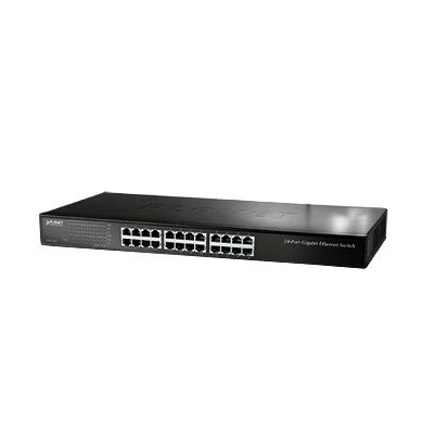 GSW-2401 - Switch No Administrable Gigabit de 24 Puertos 10/100/1000 Mbps, Con Modo Extendido Para Envió de Datos de Hasta 200 m