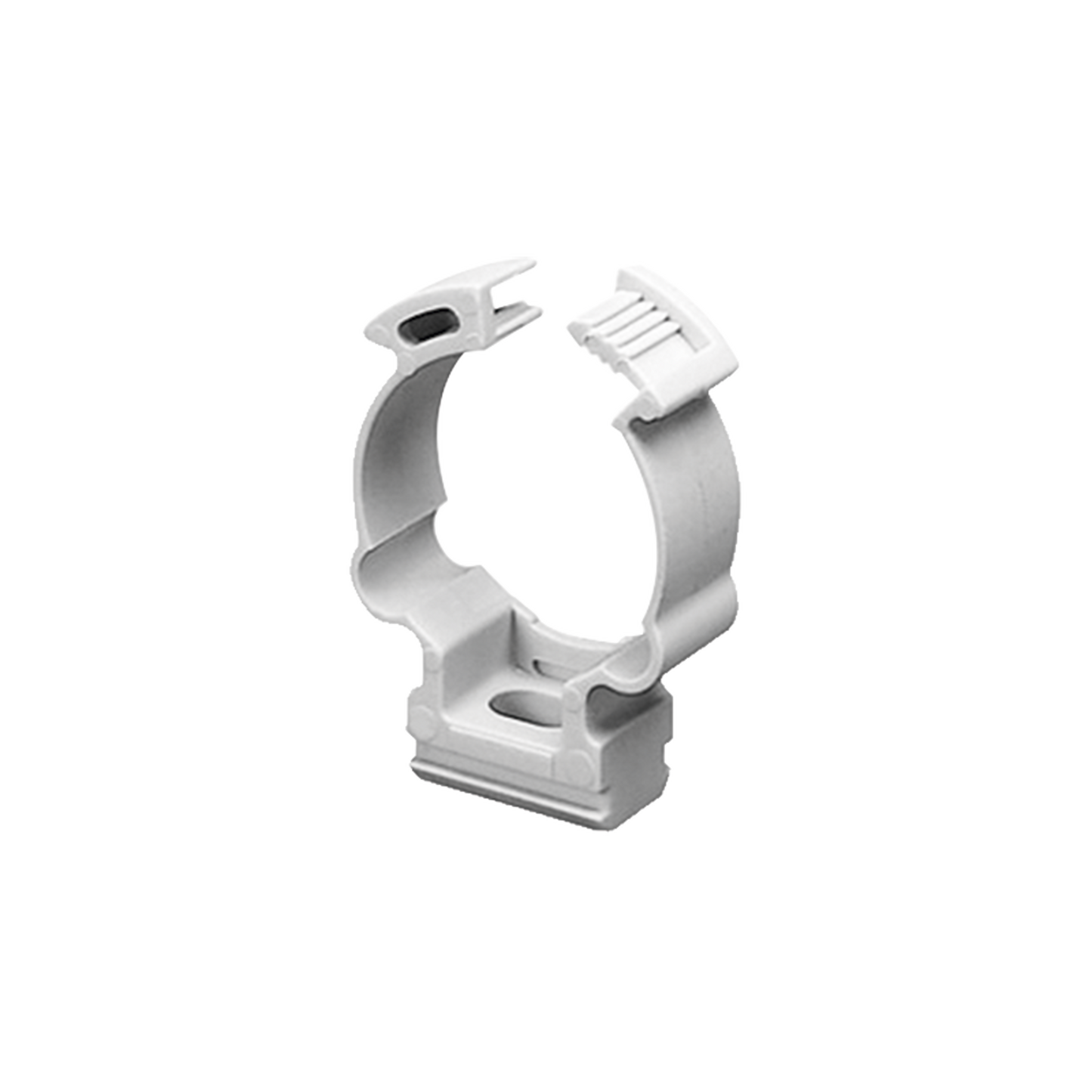GW-50-630 - Soporte de collar (Abrazadera), PVC Auto-extinguible, cerrado para tubería de 40 mm