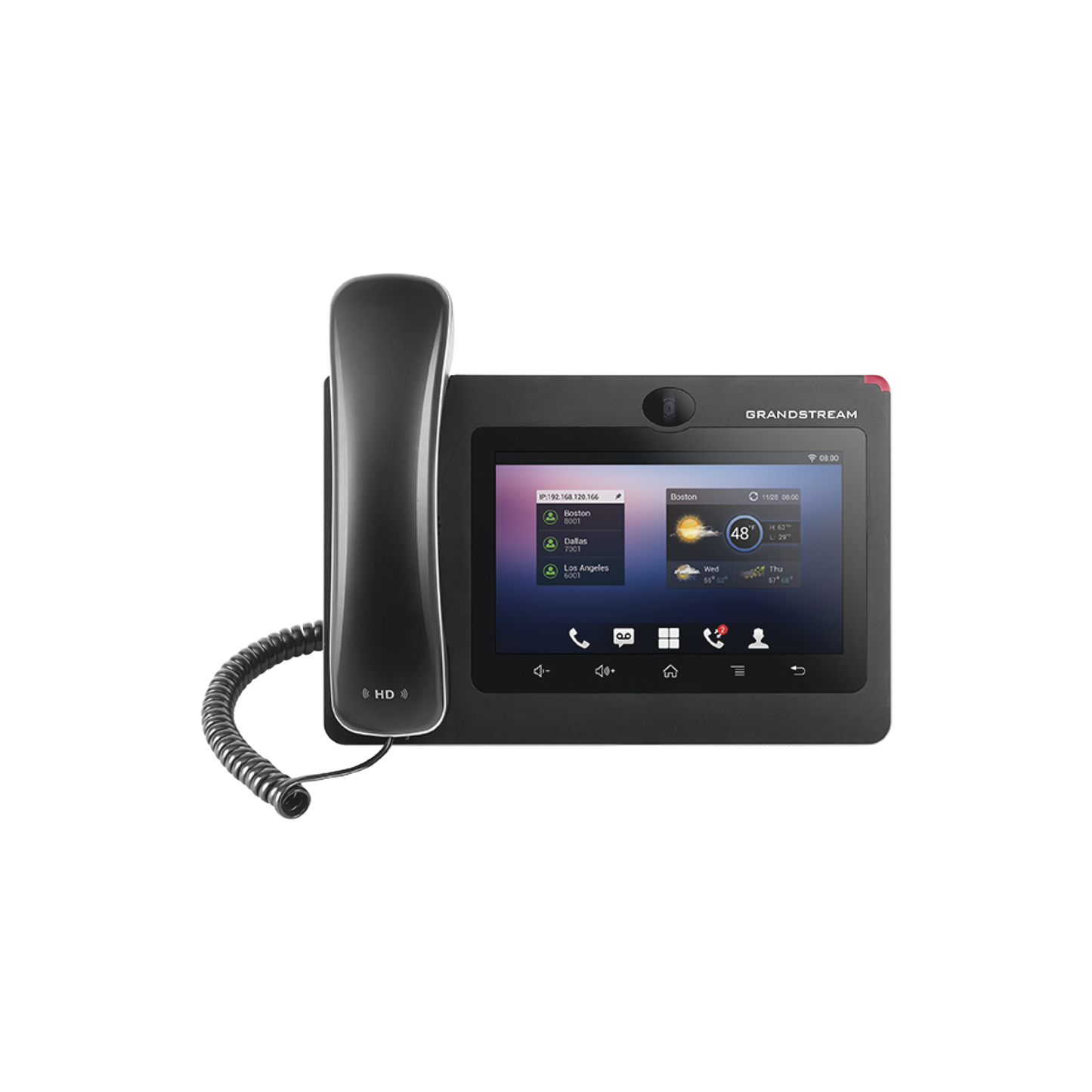GXV-3370 Teléfono IP GrandStream Empresarial para Videoconferencias con Android 7, 16 lineas, procesador 4 nucleos