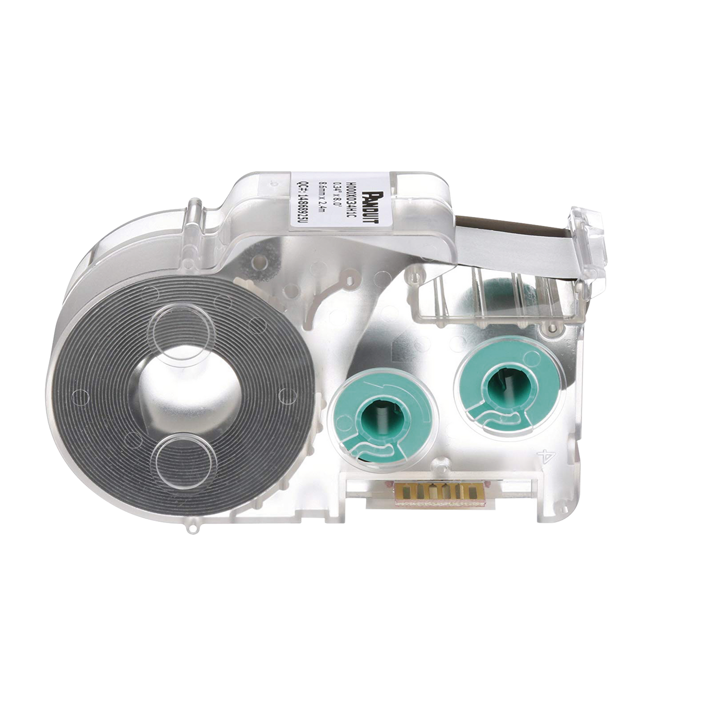 H000X034H1C - Casete de Etiquetas de Poliolefina de Cinta Continua, Tubo Termocontr�ctil, 8.6 mm de Ancho, 2.4 Metros (7.87 Pies) de Largo, Para Cables de 1.5 a 4.8 mm (18-12 AWG) de Di�metro, Color Blanco