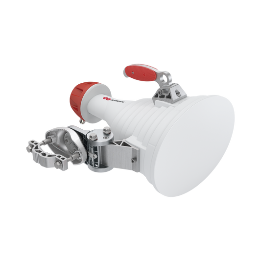 HG3-CC-A20 Antena Sectorial Asimétrica Carrier Class, apertura 20 grados tipo cuerno 20.5 dBi 5180-6000 MHz conectores tipo N hembra