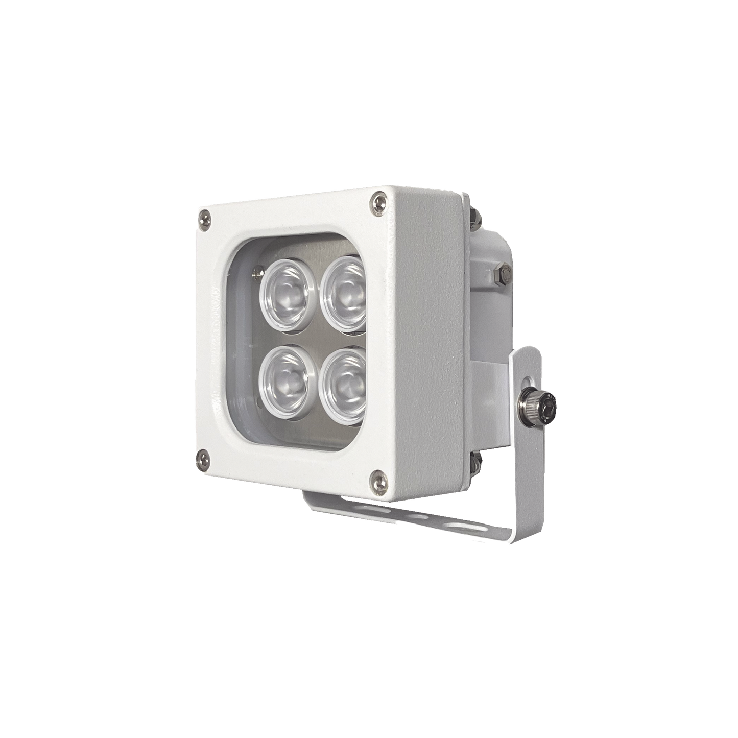 HL120WH10W - Iluminador LED de Alta Potencia | Luz Blanca | 10 Metros de Iluminación | Cobertura 120° | IP66 | Bajo Consumo de Energía | Fotocélula Incorporada | Soporte en “U” | Carcasa de Aluminio | Alta Transmitancia de Luz. | C