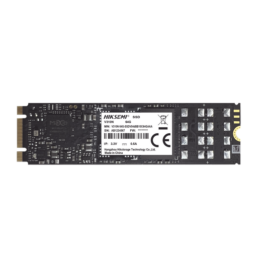 HS-SSD-V310N/512G SSD M.2 para Videovigilancia Móvil / 512 GB / Alto Performance / Uso 24/7 / Resistente en Alta Temperaturas