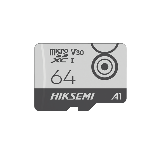 HS-TF-M1/64G Memoria MicroSD / Clase 10 de 64 GB / Especializada Para Videovigilancia Movil (Uso 24/7) / Soporta Altas Temperaturas / 95 MB/s Lectura / 55 MB/s Escritura