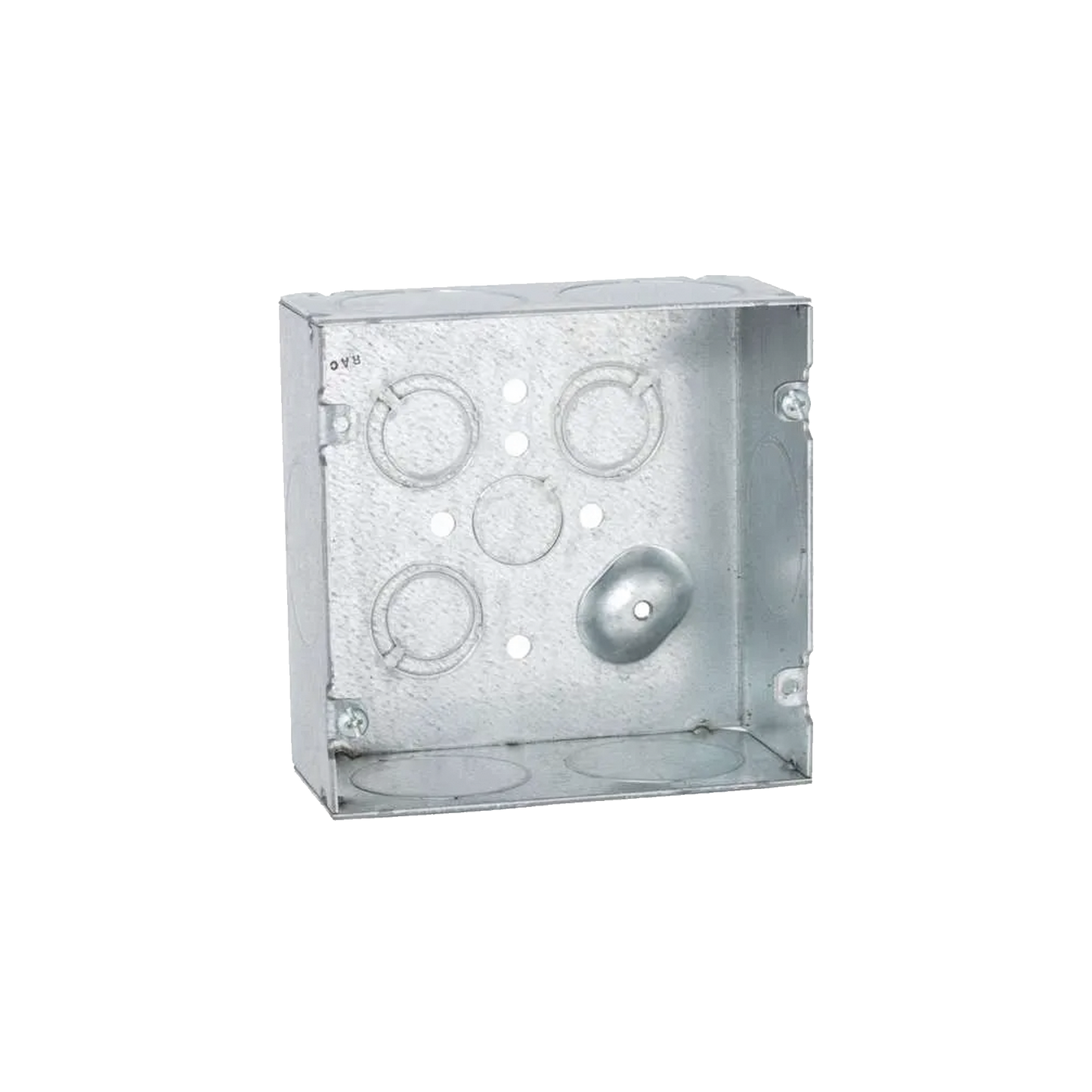 HUB-259 - Caja Cuadrada 4 11/16 x 4 11/16"/ Profundidad 2- 1/8"/ Cuenta con 6 Entrada de 1 1/4"/ 1 Entrada de 1/2" / 3 TKO (1/2"-3/4").