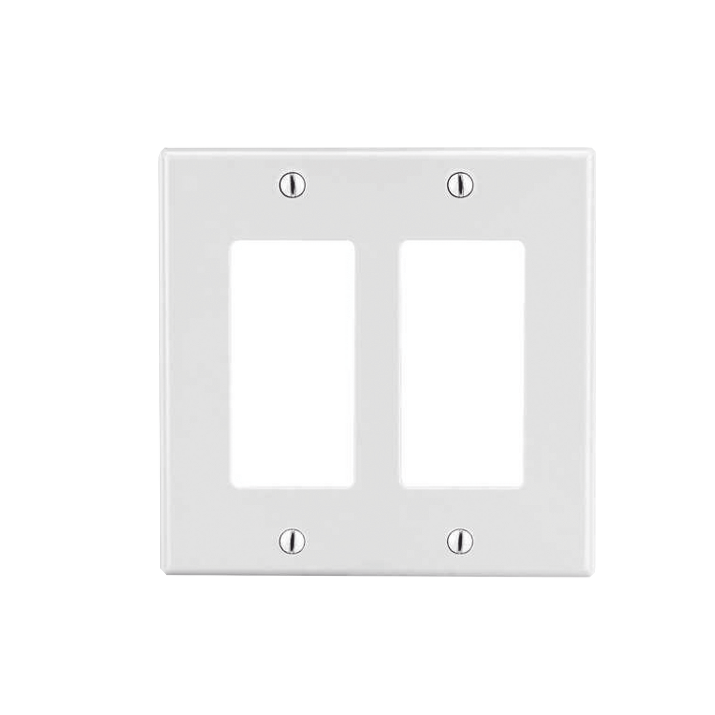 HUB-P262W - Tapa para Caja Multigang / Contacto Doble / Color Blanco.