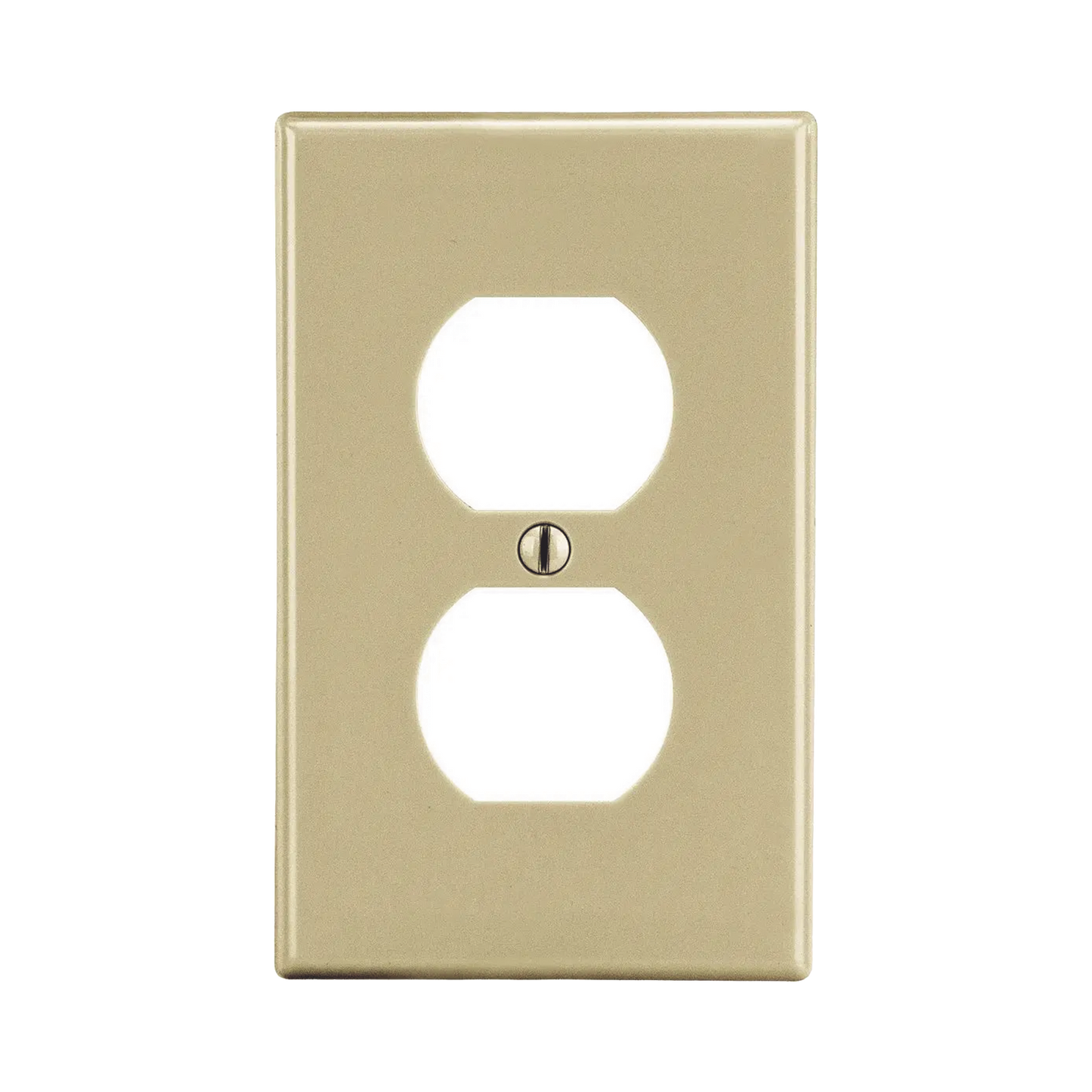 HUB-P8I - Placa de Pared para Contacto Duplex Color Marfil.