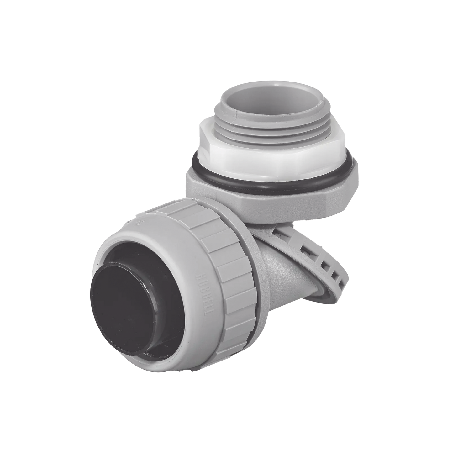 HUB-PS1009-NGY - Conector Multi Posición de Nylon de 1" para Tubería Liquidtight Polytuff.