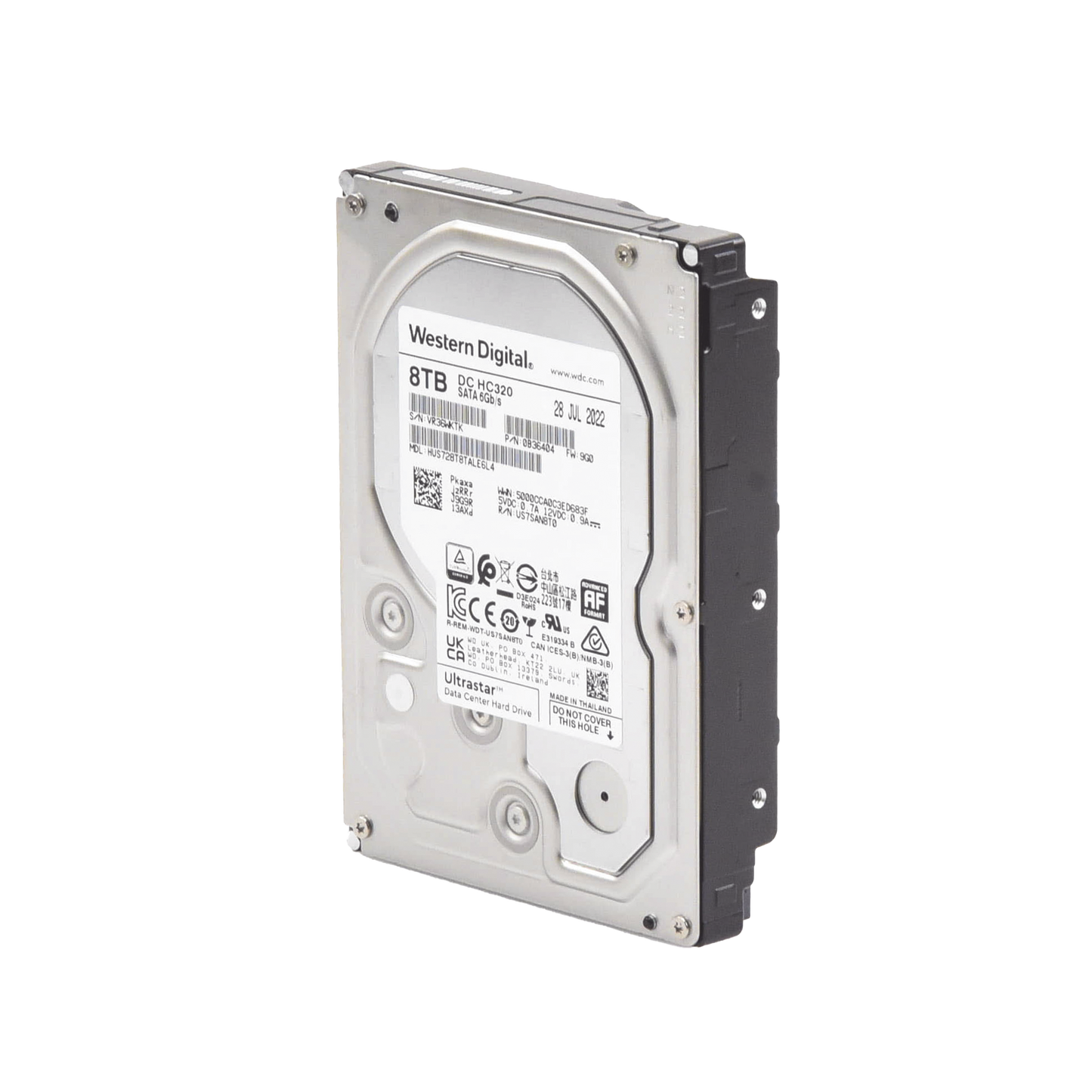 HUS728T8TALE6L4 Disco Duro Enterprise 8 TB / Wester Digital (WD) / Serie Ultrastar / Recomendado para Data Center y NVRs de Alta Capacidad / Alto Performace
