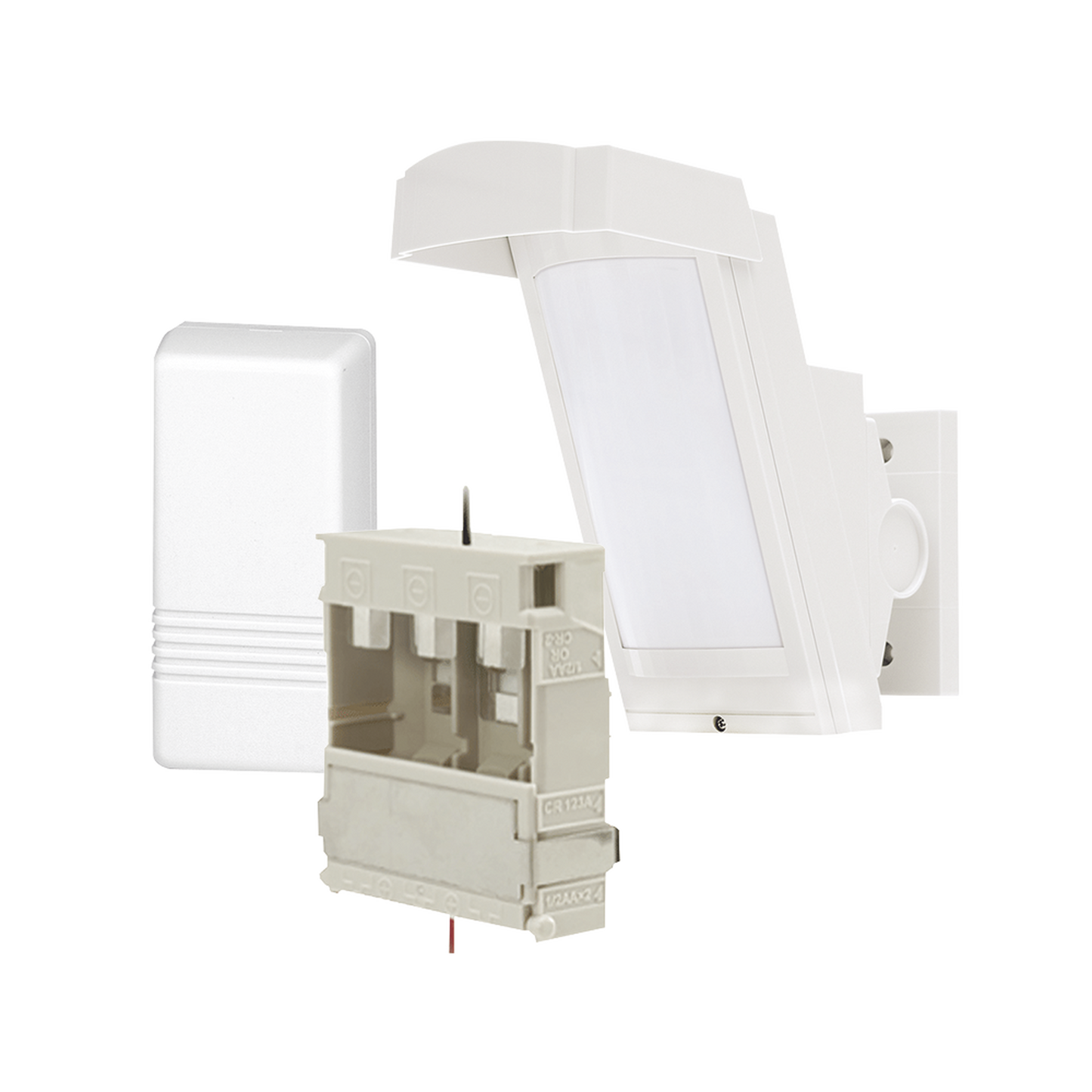 HX40-RAM-WH - Detector de Movimiento PIR Antimascara / 100% Exterior / Inalámbrico / Hasta 12 metros a 85°; de cobertura/ Instalación a 3 metros / Incluye transmisor 5816 para paneles Honeywell