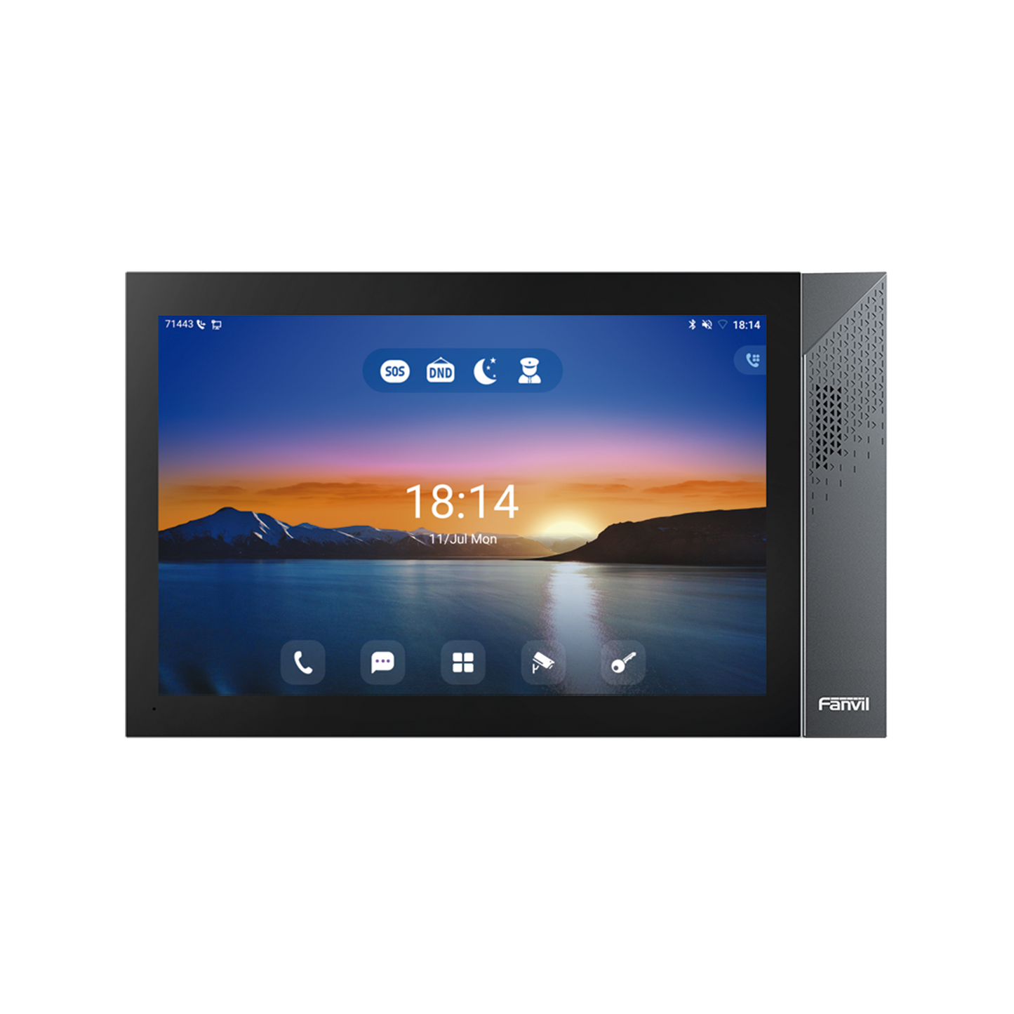 I57A - Monitor IP/SIP para interior con Android, Wi-Fi, Bluetooth, Pantalla táctil de 10.1", audio de 2 vías, PoE, 8 interfaces de entrada de alarma.