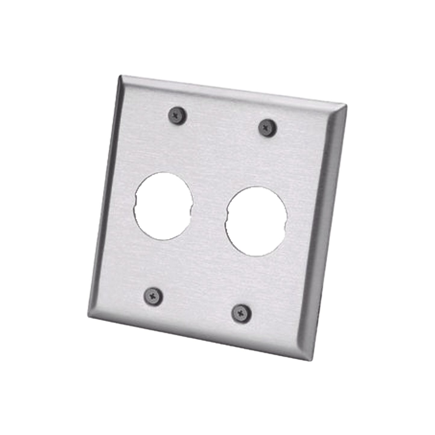 IAEFP2-2G - Placa de Pared Doble IndustrialNet?, Para 2 Conectores Industriales, de Acero Inoxidable