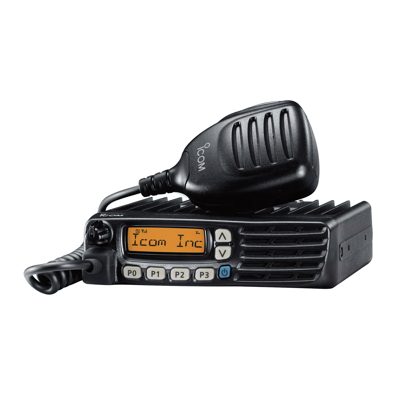 ICF6023H - Radio Móvil Analógico en rango de frecuencia 400-470 MHz, 50 W de potencia de RF, 128 canales. Incluye Incluye microfono, cable de alimentación y montaje