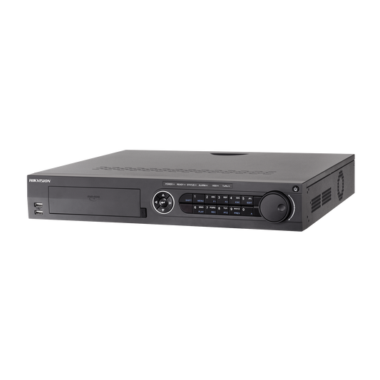 IDS-7332HQHI-M4/S(S) DVR 32 Canales TurboHD + 16 Canales IP / 3K Lite / 5 Megapixel Lite / 4 Bahías de Disco Duro / Audio por Coaxitron / AcuSense / POS / Videoanalisis / 16 Entradas y 4 salidas de Alarma