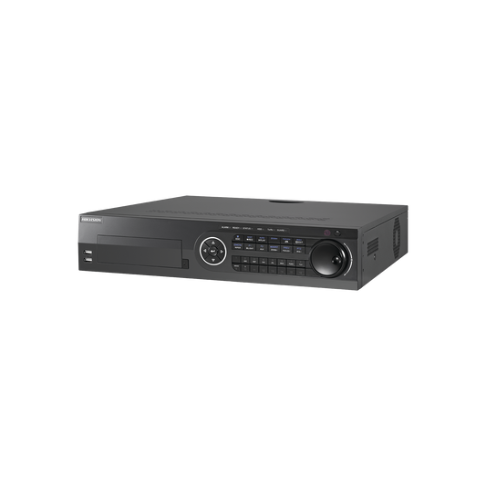 IDS-8116HQHI-M8/S(S) DVR 16 Canales TurboHD + 8 Canales IP / 3K / 5 Megapixel /  8 Bahías de Disco Duro / 16 Entradas de Audio Fisicas (Microfono por Separado) / Audio por coaxitron / Acusense / 16 Entradas de Alarma / POS / H.265+