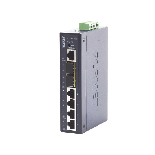 IGS-5225-4T2S Switch Industrial Administrable Capa 2 con 4 Puertos 10/100/1000T y 2 Puertos SFP 1G/2.5G