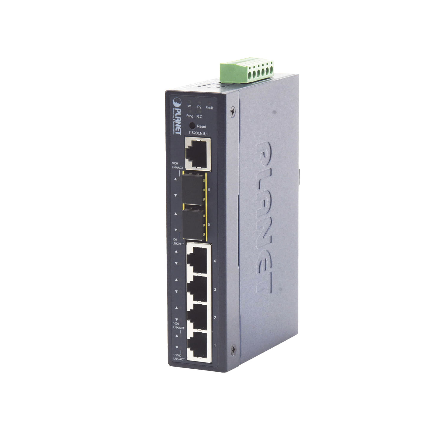 IGS-5225-4T2S - Switch Industrial Administrable Capa 2 con 4 Puertos 10/100/1000T y 2 Puertos SFP 1G/2.5G