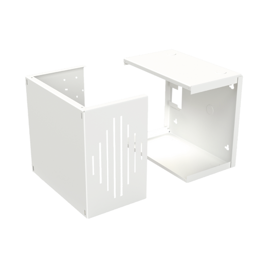 IMP-30-V3 Gabinete para Resguardo de Sirena de 30 W (SF581A o SF581L No incluida), Preparación para Tamper (No incluido).