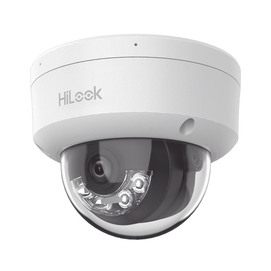 IPC-D140HA-U HiLook Series / Domo IP de 4 Megapixel   / Lente 2.8 mm / 30 mts IR /  Micrófono Integrado / Exterior IP67 / PoE / WDR 120  / H.265+ / ONVIF