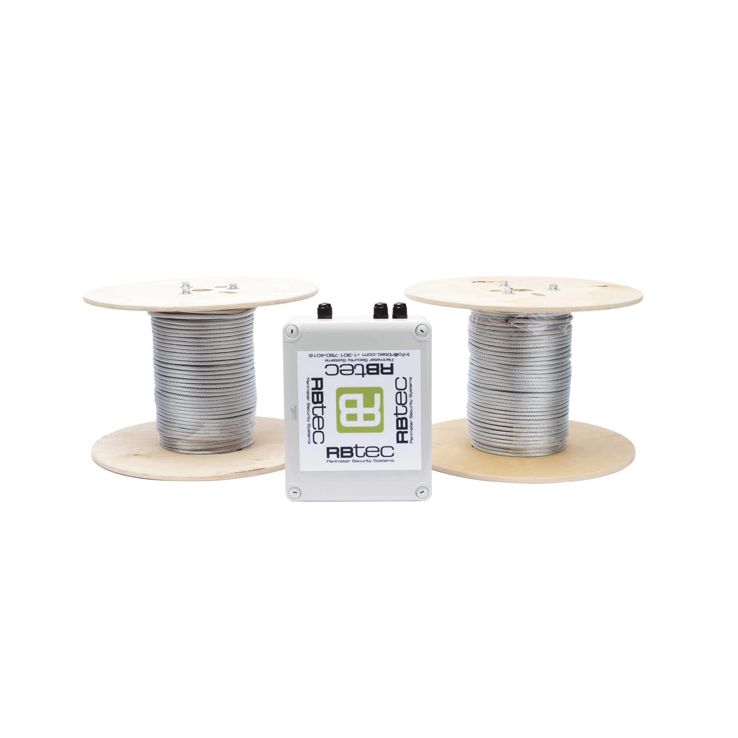IROC-2Z-500-V2 Kit de Cable Sensor Perimetral Para Cercas Ciclonicas IRONCLAD/ 305 METROS / 2 ZONAS; 152 METROS POR ZONA / Sin Falsas Alarmas por Viento / TODO Incluido TARJETA LPU400/ Calibración por Software