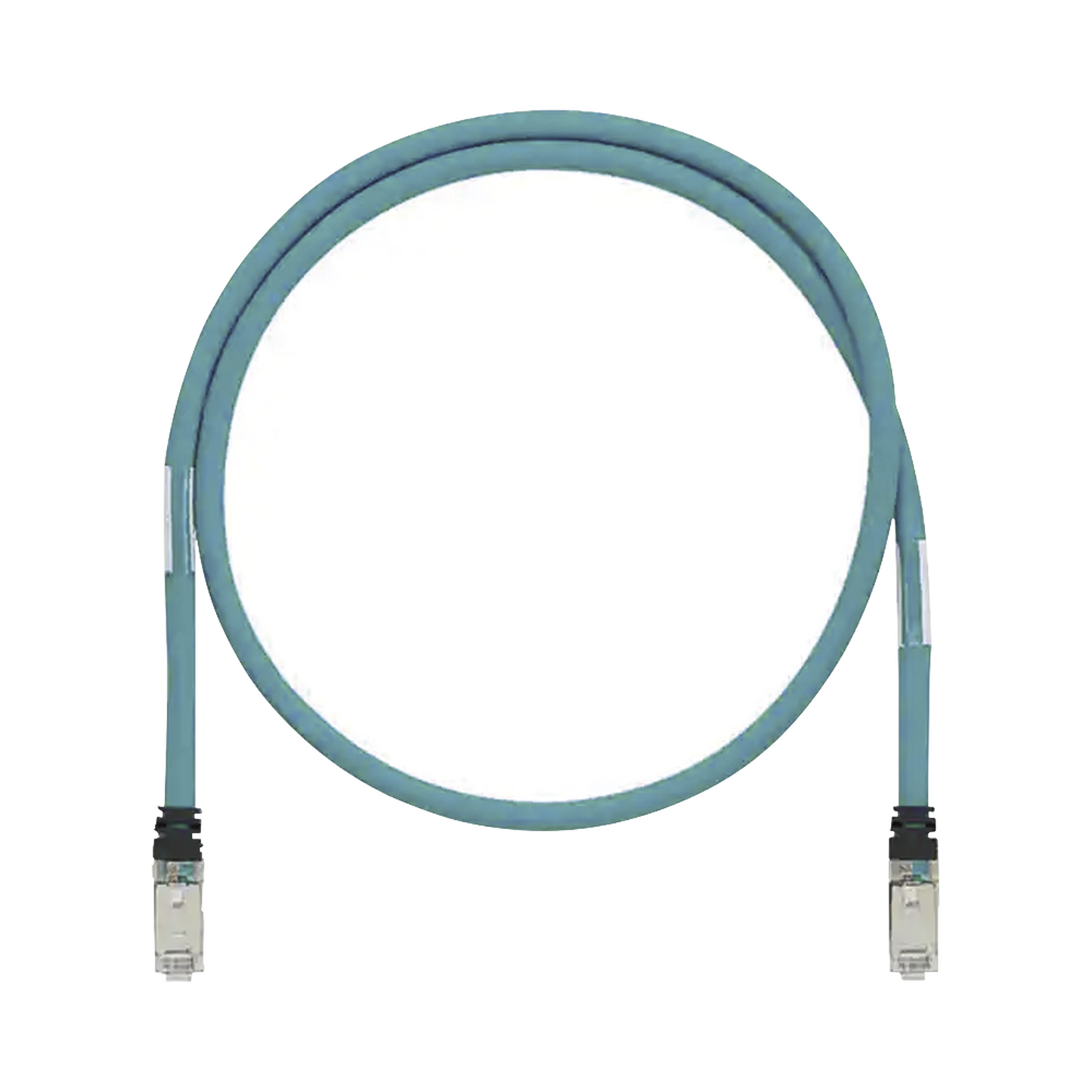 ISTPH6X2MTL - Patch Cord Cat6A de Grado Industrial 600V, Blindado SF/UTP, Calibre 26 AWG, Color Aqua, 2 Metros (6.56 Pies)