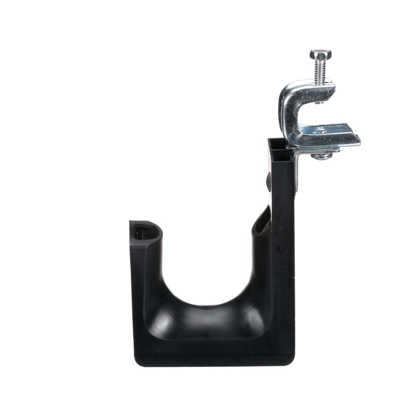 JP2SBC50RB-L20 - Sujetador STRONGHOLD tipo J (J-Hook), Con Abrazadera de Tornillo para Montaje, Hasta 46 Cables Cat6, Nylon 6.6, Color Negro, 1 pieza