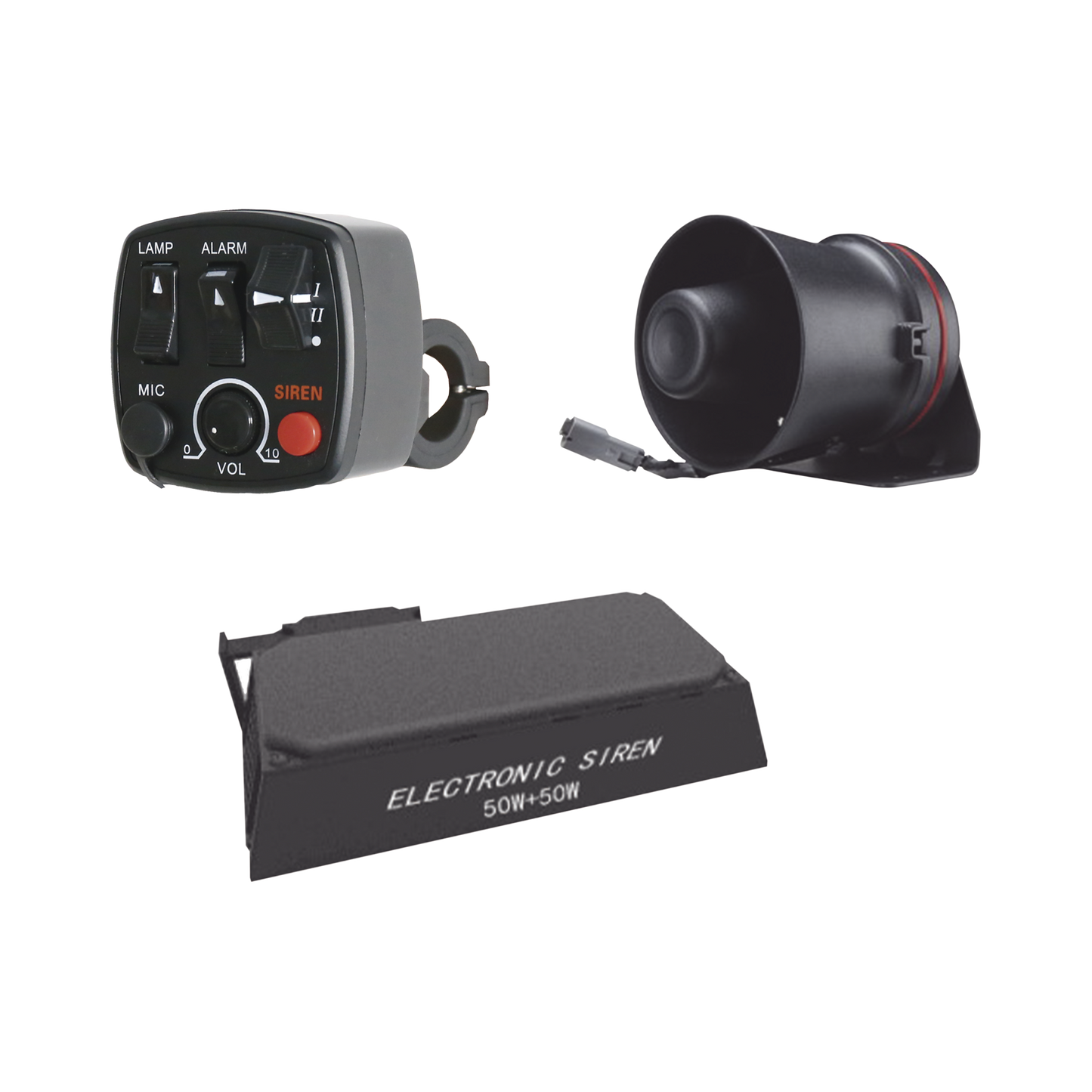 KITMOTOEPCOM - Kit para motocicleta EPCOM INDUSTRIAL, sirena/ bocina 100 Watt y controlador