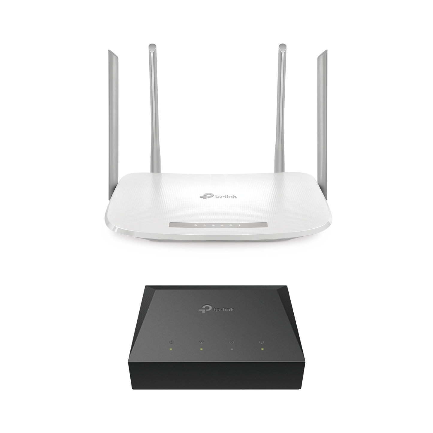 KITONU-EC220G5 Kit de ONU Gigabit XZ000G3 con Router Router Inalámbrico ISP doble banda AC, Hasta 1167 Mbps, 4 antenas externas omnidireccional, Puertos Gigabit