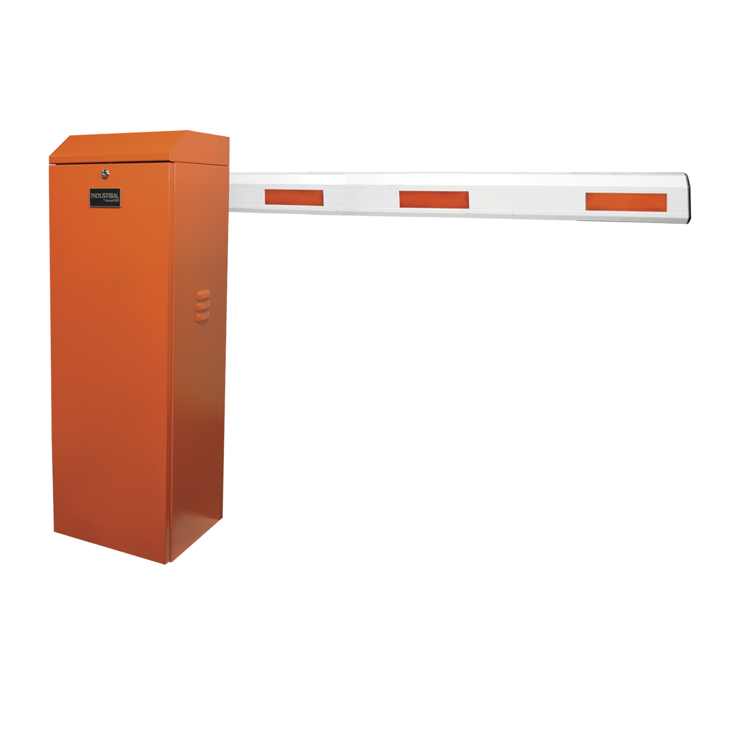 KIT-XBS-RNB Kit de Barrera Vehicular Derecha Color Naranja y Brazo Ajustable de 3.6 a 5.5 m