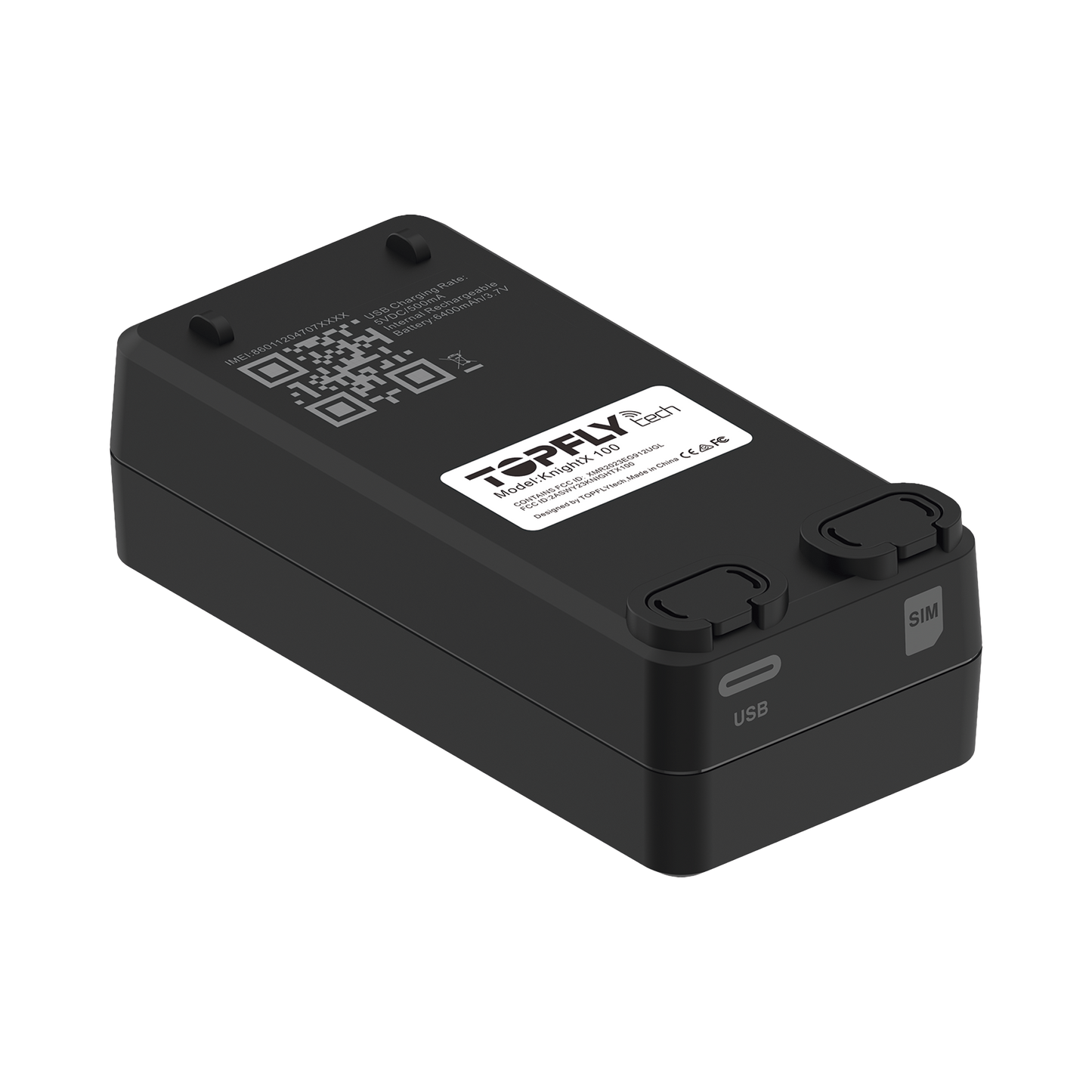 KNIGHTX100 - GPS / Receptor de Activos en Tiempo Real / KnightX 100 / Batería Recargable / Aplicaciones Amplias / GPS 4G / Botón de Pánico / Sonda de Temperatura Externa Opcional