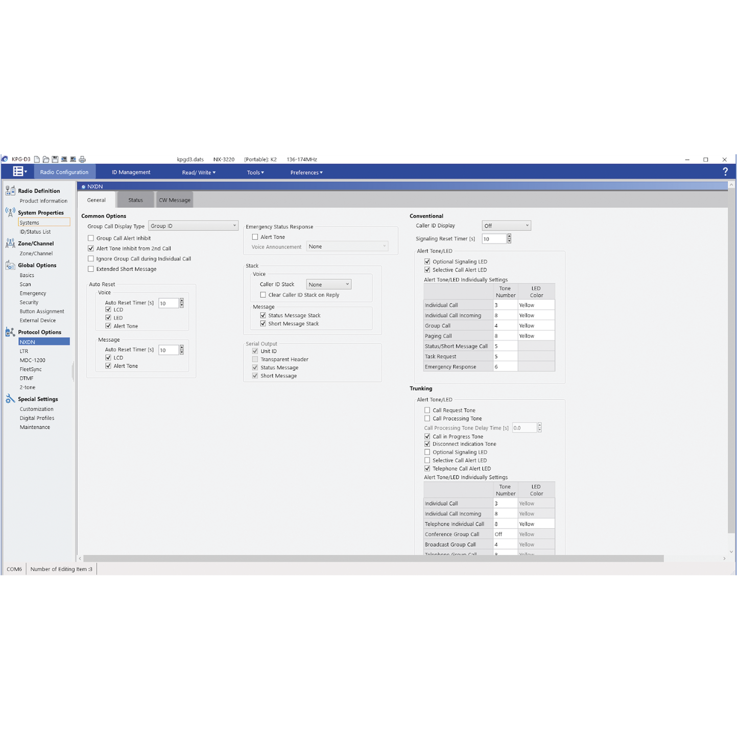 KPG-D3K - Software de programación para radios serie NX-3000 ( NX-3220 NX-3320 NX-3420 NX-3200 NX-3300 NX-3400 NX-3720 NX-3820 NX-3920 )