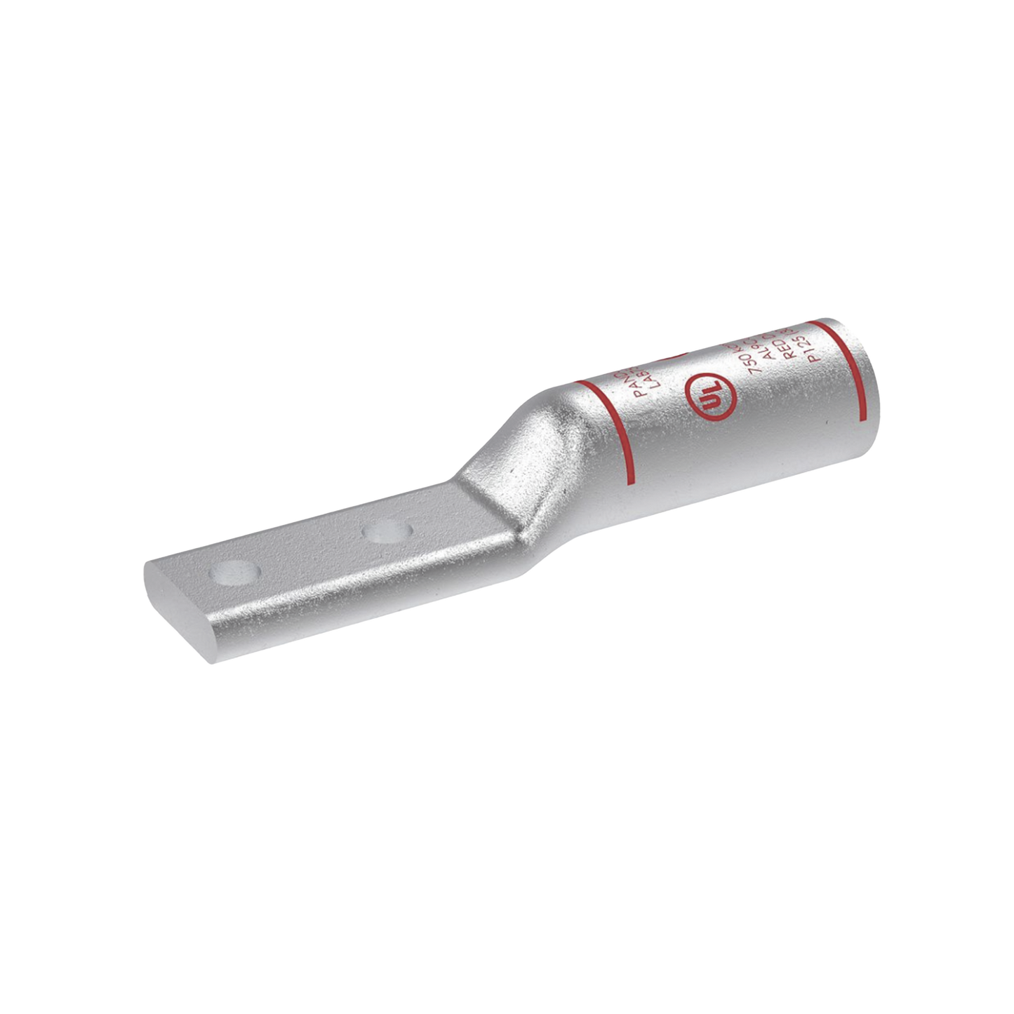 LAB750-12-24R - Zapata de compresión Aluminio LAB750-12-24R para cal. 750 Kcmil, Doble barreno para tornillo prisionero de 1/2, Espaciado de orificio 44.45mm, 1 Pz