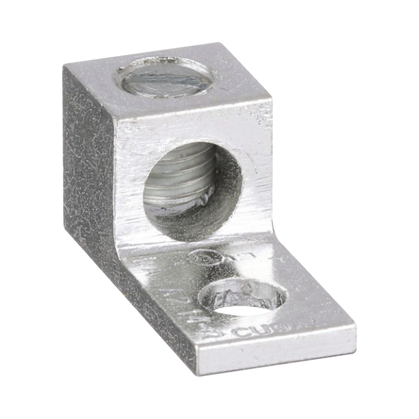 LAMA2-14-C - Conector Mecánico de Aluminio, de Un Orificio 1/4" y Un Barril, para Cable de 14 a 2 AWG. 1 Pieza