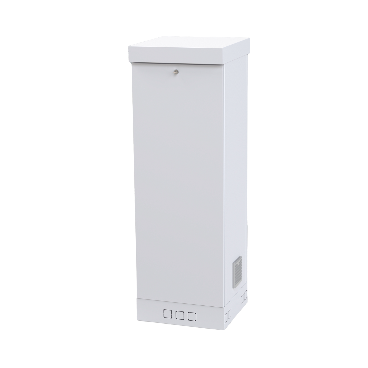 LF-RE-06-05-31UW - Gabinete para Piso, Capacidad, 31 Unidades de Rack, Doble puerta y Postes frontales e intermedios ajustables, Color Blanco, Se envía el Gabinete Armado.
