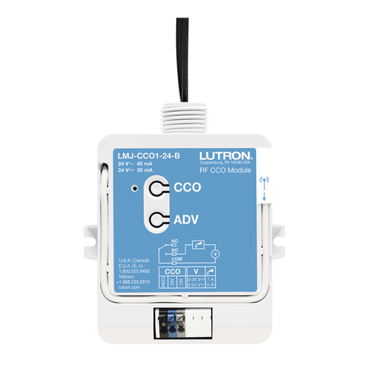 LMJCCO124B (RadioRA3) Modulo relevador de salida contacto seco NC, NO