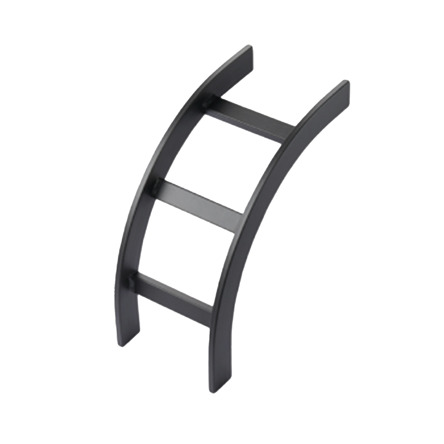 LOB12BLK - Accesorio de Escalerilla Curva Vertical (Bajada) Exterior, 12 in de Ancho, de Acero, Color Negro