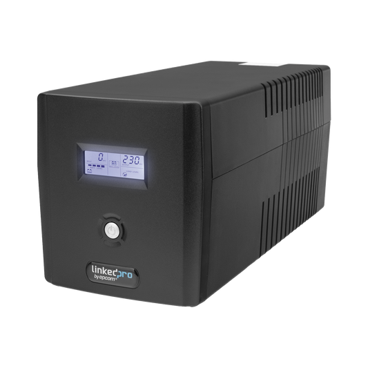 LP1200LCD UPS 1200VA/720W Pantalla LCD / Línea Interactiva 120Vca / 6 tomas 5-15R (4 Respaldadas) / Regulación de Voltaje / Protección RJ45