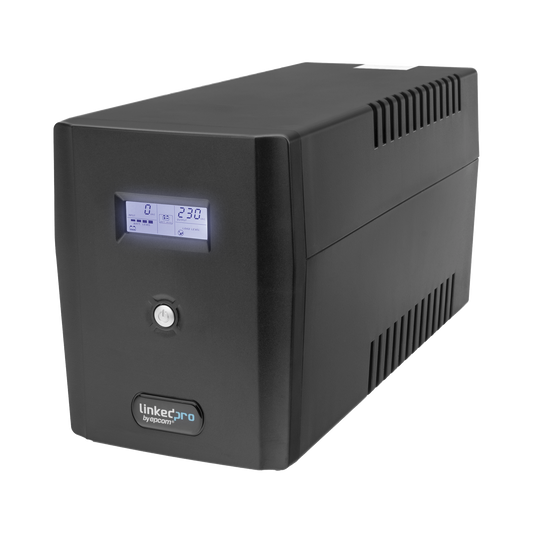 LP1500LCD UPS 1500VA/900 W Pantalla LCD / Línea Interactiva 120Vca / 6 tomas 5-15R (4 Respaldadas) / Regulación de Voltaje / Protección RJ45