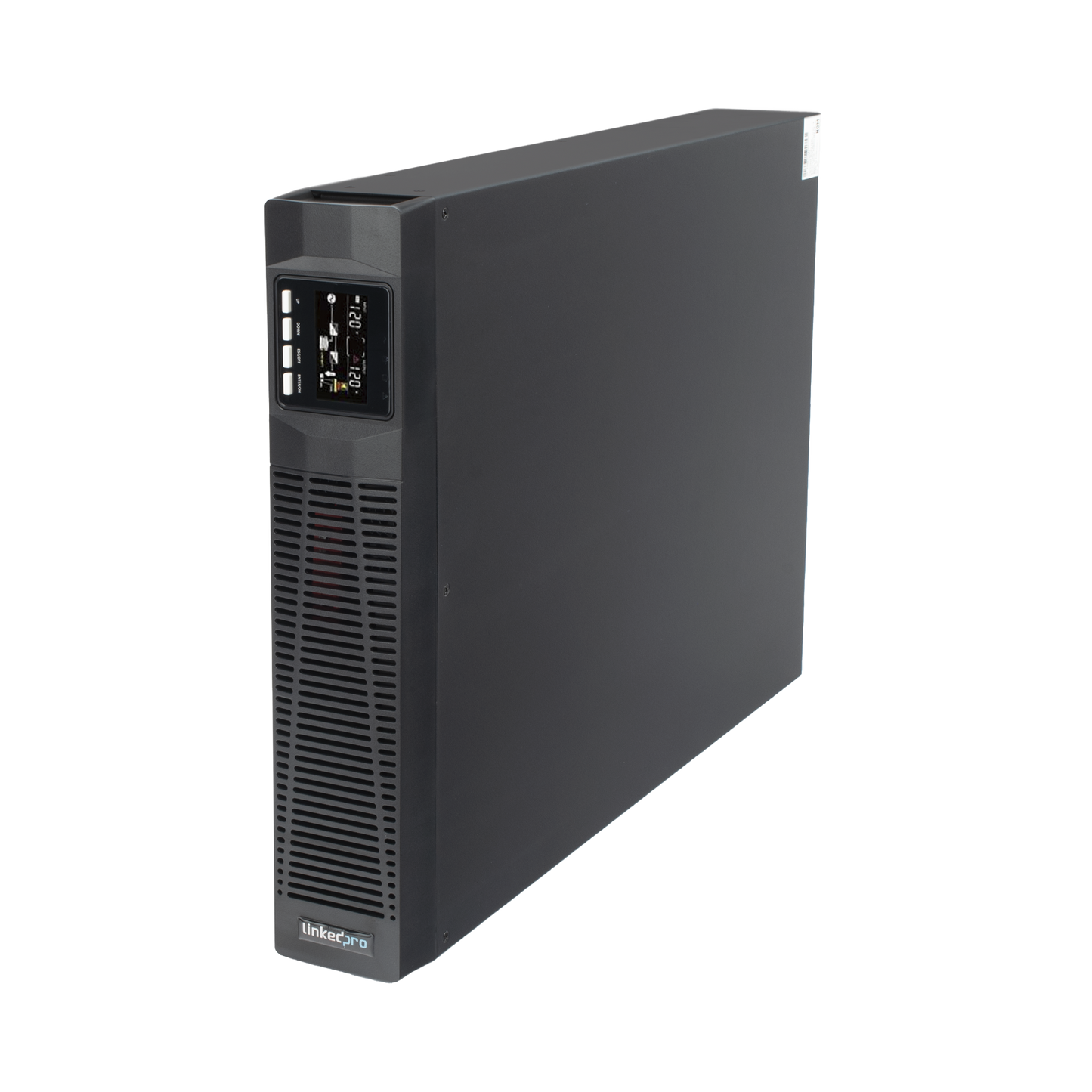 LP3KRT UPS de 3000VA/2700W / Topología On-Line Doble Conversión con Baterías Internas / Entrada y Salida de 120 Vca  / Pantalla LCD Configurable / Formato Rack o Torre / 8 Salidas