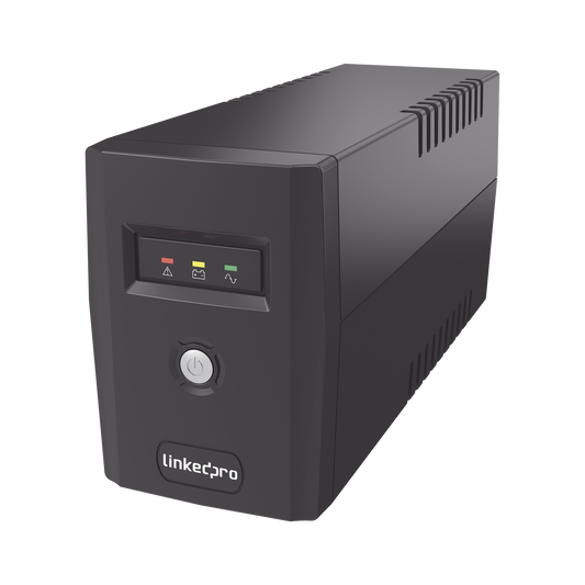 LP600L UPS 600VA/360 W Línea Interactiva / 6 Contactos 5-15R (4 Respaldadas) / Regulación de Voltaje / Protección RJ45