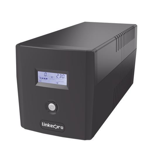 LP600LCD UPS 600VA/360 W Pantalla LCD / Línea Interactiva 120Vca / 6 tomas 5-15R (4 Respaldadas) / Regulación de Voltaje / Protección RJ45