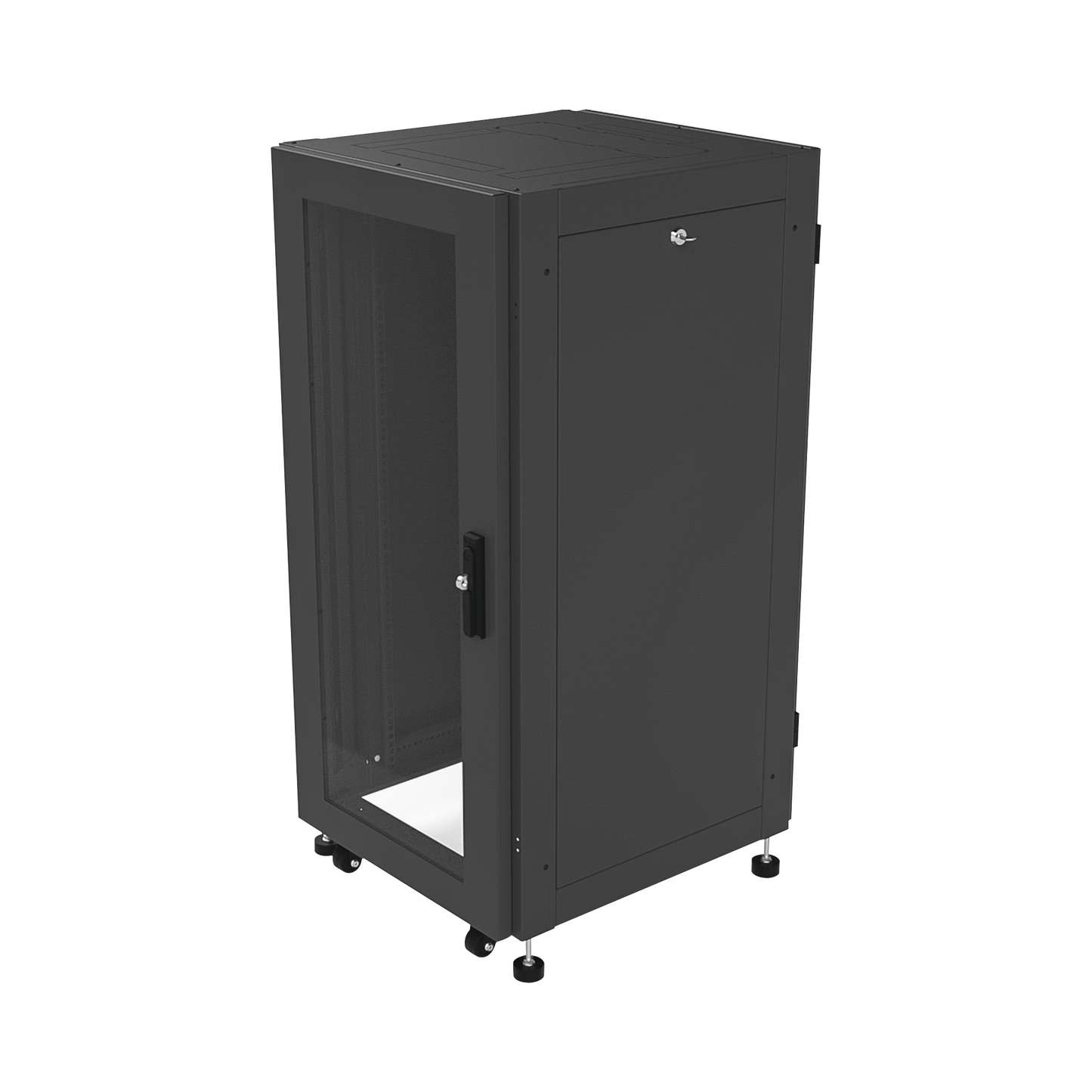 LP-6060-24U-R2 - Gabinete Profesional para Telecomunicaciones de 19in, Instalación a Piso, 24UR, 600 mm Profundidad, Se envía el Gabinete Armado.