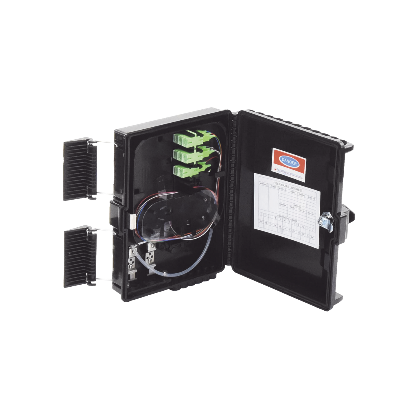 LP-FAT08 - Cierre de Empalme para 24 Fusiones de Fibra �ptica, Interior/Exterior, con 8 Acopladores SC/APC y Splitter 1x8 SC/APC Incluido, IP65
