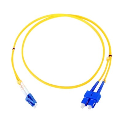 LP-FO-6060B Jumper de Fibra Óptica Monomodo LC/SC Duplex de 1 metro