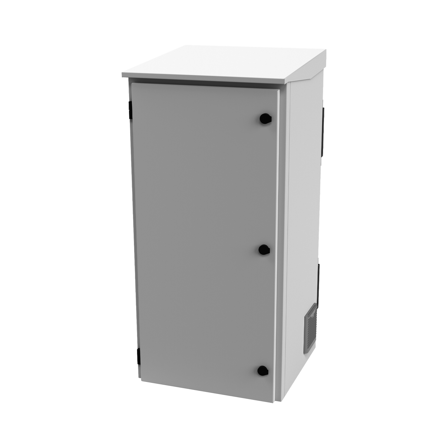 LP-FORTE-24U-R3 Gabinete de Exterior con Rack de 19 de 24U con Ventiladores y Termostato, Se envía el Gabinete Armado (Montaje a poste o torre se vende por separado).