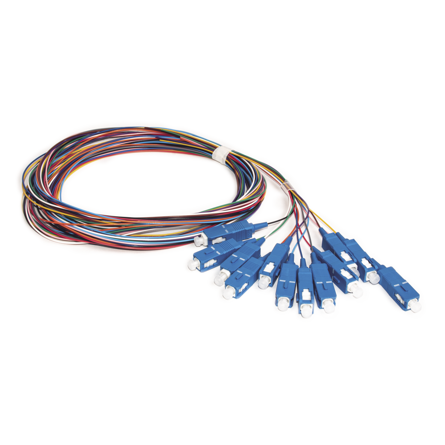 LP-FO-SM-PIG-12-SCU - Kit de 12 Pigtails SC/UPC Monomodo 2 Metros (6.56 Pies)
