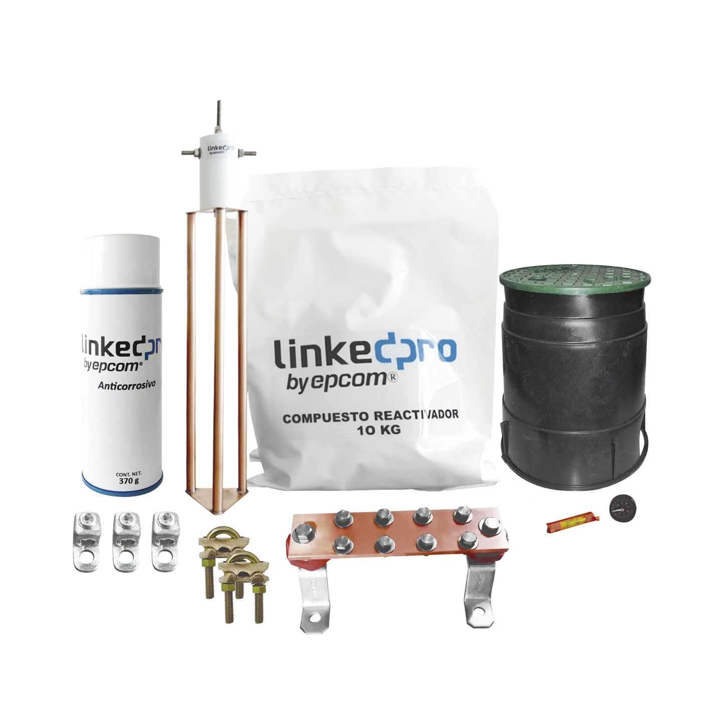 LP-GROUND30A-KIT - Kit de puesta a tierra LinkedPro, para protección de hasta 30 Amp.